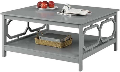 Convenience Concepts Omega Square 36" Coffee Table, Gray