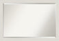 Amanti Art White Bathroom Mirror for Over Sink, 28x40 Rustic Plank White Narrow Rectangle Vanity Mirror, Large Rustic Farmhouse Frame, Hangs Horizonally and Vertically, Bathroom Wall Decor, Beveled