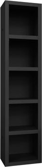 Oakland Living Black 91-in Tall Wooden Bookcase Shelf