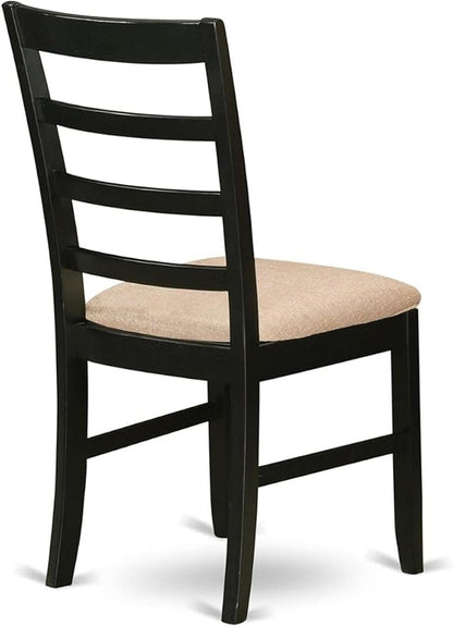 East West Furniture CAPF7-CAP-C 7 Piece Dining Table Set Consist of a Rectangle Dining Room Table and 6 Linen Fabric Upholstered Chairs, 36x60 Inch, Cappuccino