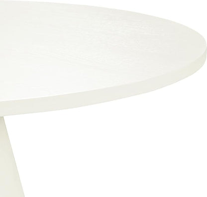 ERYE Contemporary Wooden Round Dining Table, More Decorative Rubber Wood Diningtable for Living Space