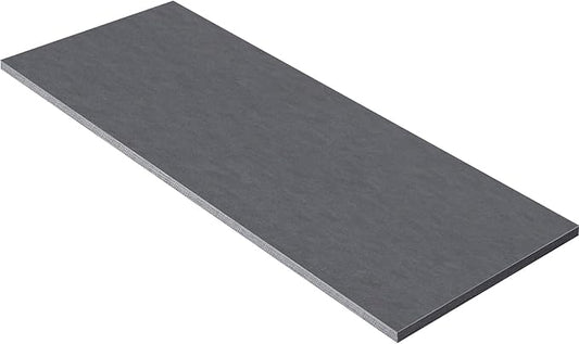 Kaboon Universal Tabletop 59.1"x23.62", Solid One-Piece Melamine Table Top, Double Desk L-Desk DIY, Home and Office Countertop, Fabric Blue