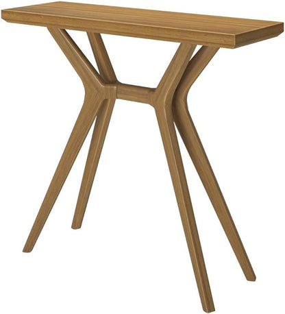 Plank+Beam Verso Console Table, 36 Inch Solid Wood Modern Sofa Table, Narrow Entryway Table for Hallway, Behind The Couch, Living Room, Foyer, Pecan
