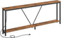 HOOBRO 78.7" Extra Long Sofa Console Table with Charging Station, 2-Tier Behind Couch Table with V-Brace, for Narrow Entryway, Hallway, Living Room, Rustic Brown BF206UXG01