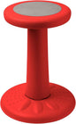 ActiveChairs Kids Wobble Stool, Flexible Elementary Classroom Seating, Improves Focus, Posture and Helps ADHD/ADD, Sensory Chair, Active Fidget Chairs, Pre-Teen 17.75" Chair, Ages 7-12, Red