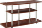 Convenience Concepts Designs2Go No Tools 3-Tier Wide Stand 42" Entertainment Center 46 Inches, Modern TV Mount with Shelves for Living Room, Espresso