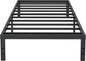 10 Inch XL Twin Bed Frames, Platform Metal Bed Frame Twin XL Size Heavy Duty Steel Slat Mattress Foundation, No Box Spring Needed, Easy Assembly, Noise-Free, Black
