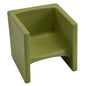 Children's Factory Cube Chair for Kids, Flexible Seating Classroom Furniture for Daycare/Playroom/Homeschool, Indoor/Outdoor Toddler Chair, Fern (CF910-014)