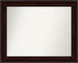 Amanti Art Silver Bathroom Mirror for Over Sink, 26x32 Classic Honey Silver Rectangle Vanity Mirror, Large Casual Frame, Hangs Horizonally and Vertically, Bathroom Wall Decor, Non-Beveled Edge