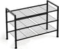 Simple 3 Tier Shoe Rack,Metal Stackable Shoe Storage Organizer for Closet,Entryway, Bedroom, Black (Black, 3-Tier)