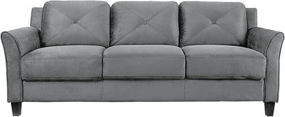 Lifestyle Solutions Harrington Sofa in Grey, Dark Grey