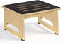 One Step Stool for Adults Seniors with Non-Slip Rubber Step Surface, Heavy Duty Wooden Stepping Stools with 450 LBS Capacity for Bedroom Kitchen Bathroom, Bed Steps for High Beds, Bedside Support