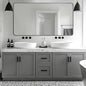 ANDY STAR Black Bathroom Mirrors for Over Sink, 30x55 Inch Matte Black Mirror for Bathroom, Rectangle Metal Vanity Mirror for Wall-Modern Clean Design with Superior Stainless Steel Frame