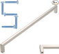 KOOFIZO Solid Square Bar Cabinet Handle - Brushed Nickel Furniture Pull, 12.6 Inch/320mm Screwhole Distance, Pack of 5 for Kitchen Cupboard Door, Bedroom Dresser Drawer, Bathroom Wardrobe Hardware