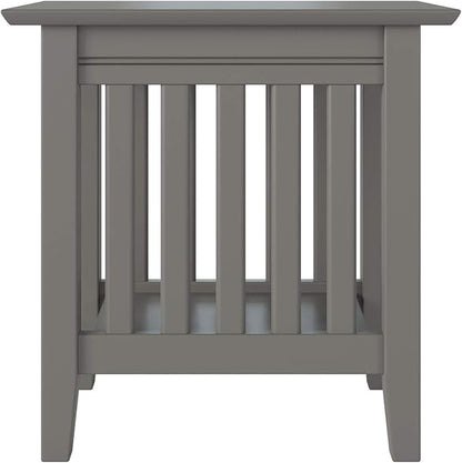 AFI Mission Chair Side Table in Grey