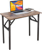 Need Small Desk 31 1/2" No Assembly Foldable Writing Table,Sturdy and Heavy Duty Folding Computer Desks for Small Space/Home Office/Dormitory AC5FB(80 * 40)