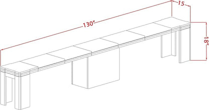 X02EL-2C6-35 - 6-piece Dining Table Set a Dining Table with a coffee Table and 2 wooden Benches and 2 Doeskin Linen Fabric kitchen Chair, 39x120 Inch, Wire Brushed Black