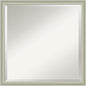 Amanti Art Silver Bathroom Mirror for Over Sink, 22x22 Florence Silver Square Vanity Mirror, Medium Casual Frame, Hangs Horizonally and Vertically, Bathroom Wall Decor, Beveled Edge from WI, USA