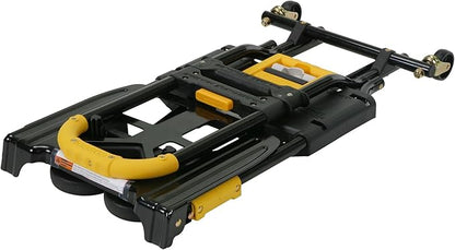 COSCO 12225YGB1E 2-in-1 Folding Hand Truck, 300 lb. Capacity, Multi-Position with Extendable Handle, Black/Yellow