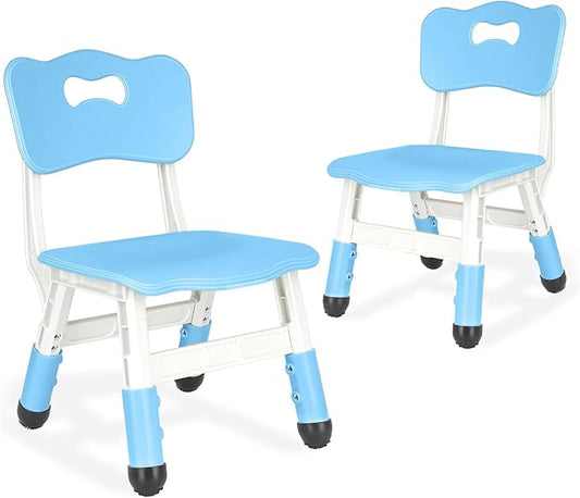 Kid Chairs Indoor 3 Level Adjustable Suitable for Children Age 2-6. Toddler Chairs Maximum Load-Bearing 220LBS for Family Classroom and Nursery Kids Activity Chair Set