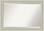 Amanti Art Bathroom Mirror for Over Sink, 30x42 Sophia Silver Rectangle Vanity Mirror, Large Traditional Frame, Hangs Horizonally and Vertically, Bathroom Wall Decor, Beveled Edge