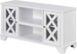 Convenience Concepts Gateway TV Stand 47.25" - Family Room Entertainment Center with Storage Cabinets and Shelves, Traditional TV Console for Living Room, Office, White