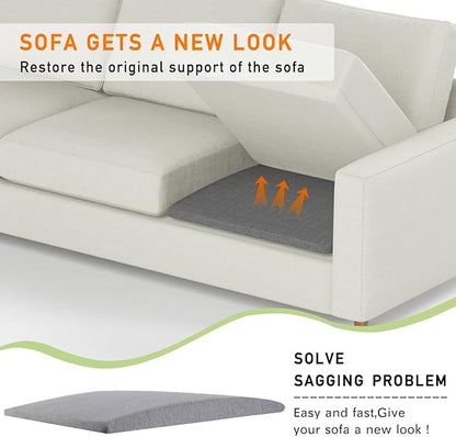 Couch Cushion Support for Sagging Seats, 20" x 20" High-Density Arched Foam, Furniture Seat Under Cushion Sag Repair,3-Pack