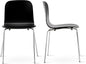 Livinia No.10 Mid-Century Modern Wooden Dining Chairs Set of 2, Contemporary Bentwood Kitchen Interior Armless Chairs with Steel Legs (Black)
