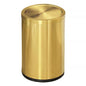 2.6 Gallon Gold Bathroom Trash can with lid,Small Office Garbage can Wastebasket bin for Bedroom,Living Room,Kitchen (Gold)