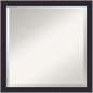 Amanti Art Black Bathroom Mirror for Over Sink, 23x23 Havana Black Bronze Square Vanity Mirror, Medium Casual Frame, Hangs Horizonally and Vertically, Bathroom Wall Decor, Beveled Edge