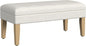 HomePop Home Decor | Upholstered Decorative Storage Ottoman Bench | Ottoman Bench with Storage for Living Room & Bedroom | Decorative Home Furniture, Cream Textured Woven