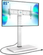 FITUEYES Iron Base Floor TV Stand with Power Strip, Tall TV Stand with Swivel Mount for 50-85 Inch Plasma Flat Panel or Curved Screen TVs Height Adjustable Wire Management MAX VESA 800x400 mm