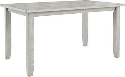 Solid Wood Dining Table, Part of Dining Table Set, Mix and Match Table, Chair Sold Separately for Dining Room, Kitchen, Grey