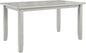 Solid Wood Dining Table, Part of Dining Table Set, Mix and Match Table, Chair Sold Separately for Dining Room, Kitchen, Grey