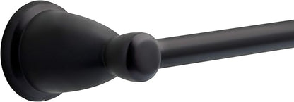 Franklin Brass Kinla 3-Piece Bathroom Set Matte Black 24" Towel Bar Rack, Toilet Paper Holder, Ring KIN3PC-MB