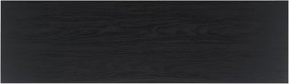 SAFAVIEH Aino TV Stand for up to 60" Flatscreen – Black, 2 Sliding Doors with Interior Storage, 1 Open Shelf, Entertainment Media Console (MED9619B)