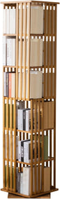 6 Tier Book Shelf,Modern Bookshelves Organizer,Brown