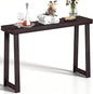 Solid Wood Console Table (46.25x12x32in) - Narrow Entryway & Hallway Table, Sofa Table for Living Room/Foyer, Easy Assembly