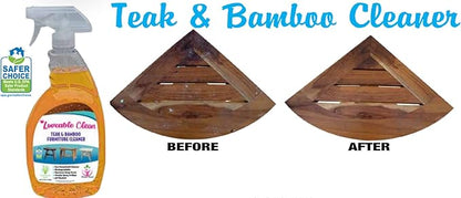 EcoDecors 24 pz. Teak Oil Protective Teak Sealer Wood Oil Indoor/Outdoor and Teak Cleaner Protective Teak Wood Restorer Eco Household Wood Furniture Cleaner Spray Bottle