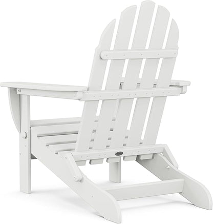 POLYWOOD AD5030WH Classic Folding Adirondack Chair, White 35.7 x 29 x 35.7 inches