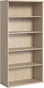Bush Business Furniture Studio C Tall 5 Shelf Bookcase in Natural Elm, Large Bookshelf for Home or Professional Office