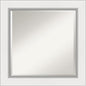 Amanti Art White Bathroom Mirror for Over Sink, 26x26 Eva White Silver Square Vanity Mirror, Medium Modern Frame, Hangs Horizonally and Vertically, Bathroom Wall Decor, Beveled Edge from WI, USA