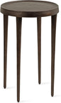 Kate and Laurel Rava Modern Metal Round Side Table, 14 x 14 x 22, Bronze, Cast Aluminum Accent Table for Use as Indoor Plant Stand or Living Room Decor Piece