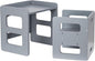 Montessori Weaning Table and Chair Set for Toddler and Baby, Kids Table and Chair Set- Solid Wood Toddler Furniture with Adjustable Height, Step Stool, for 1-3 Year Old Kids - Grey
