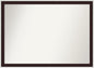 Amanti Art Bathroom Mirror for Over Sink, 30x41 Maya Espresso Silver Rectangle Vanity Mirror, X-Large Modern Contemporary Frame, Hangs Horizonally and Vertically, Bathroom Wall Decor, Non-Beveled Edge