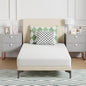 FDW | 6 Inch Twin Mattress | Medium Firm | Gel Memory Foam Mattress | White | Bed in a Box, CertiPUR-US Certified | Pressure Relief, Cooling Ventilated Foam | Washable Removable Cover