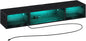 Rolanstar TV Stand with Power Outlet, Floating TV Stand with RGB Lights, 47.2" Wall Mounted TV Shelf, Black Media Console with Storage Shelf, Entertainment Under TV for Living Room, Bedroom