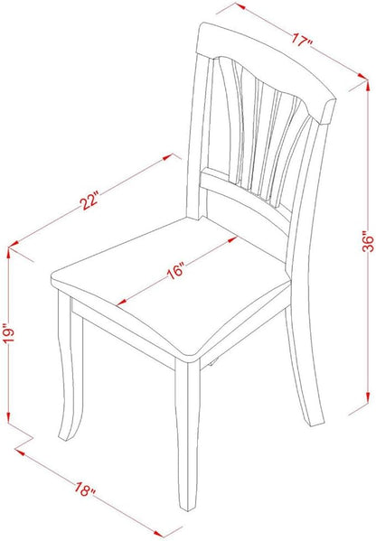 East West Furniture SUAV5-BCH-LC 5 Piece Dining Table Set for 4 Includes a Round Kitchen Table with Dropleaf & Shelves and 4 Faux Leather Dining Room Chairs, 42x42 Inch, Black & Cherry
