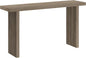 Henn&Hart 55'' Wooden Rectangular Fluted Console Table Entryway Table, Sofa Table for Entryway, Living Room, Couch, Hallway, or Office, Antiqued Gray Oak