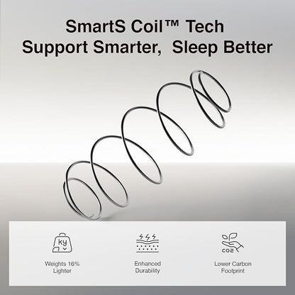 Novilla Twin Mattress, 8 Inch Twin Size Mattresses in a Box with Smarts™ Coil for Pressure Relief, Medium Firm Foam and Spring Hybrid Colchones with CertiPUR-US Certified for Kid for Kidss